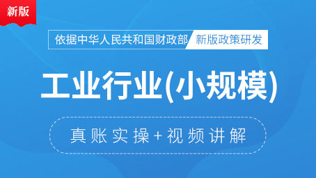 小規模工業行業真賬實操